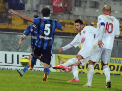 Un momento del match tra Pisa e Ancona